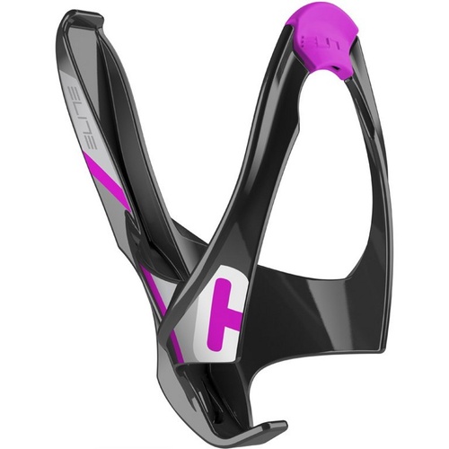 Elite Cannibal Bottle Cage Black/Purple