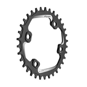 Funn Chain Ring - Solo 96 Narrow Wide - 32T - Shimano Asymmetric - 96mm BCD - Black