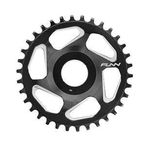 Funn Chain Ring - Solo ES Narrow Wide E-Bike - 34T - Direct Mount - 50/53mm - Shimano E8000/E7000 - Black