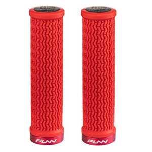 Funn Holeshot Lock-On MTB Grips Red