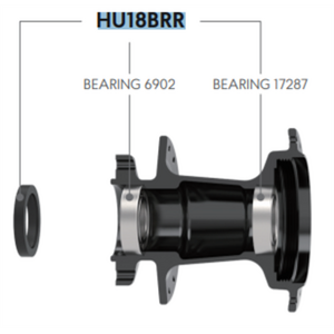 Funn Rear Hub Bearing Kit - 142-148mm Boost Hubs
