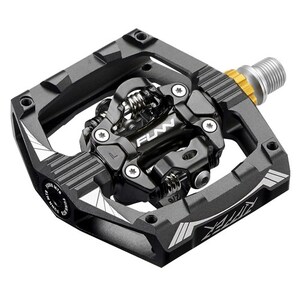 Funn Pedal - Ripper - Black W/ Steel Gold Pins
