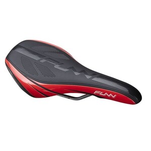 Funn Saddle - Adlib HD - 145mm Wide - 291mm Long - Water Resistant - Black/Red