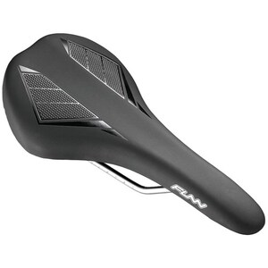 Funn Saddle - Skinny - 144mm Wide - 280mm Long - Water Resistant - Black/ Black