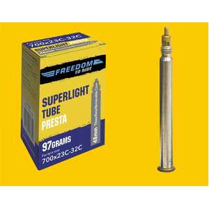 Freedom Superlight Presta Valve Tube 700 x 23-32c 48mm