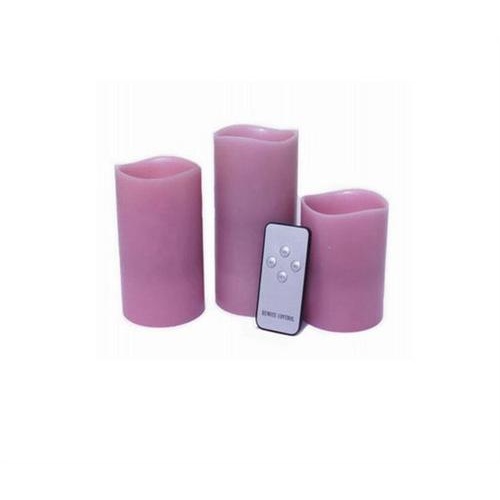 Flameless Real Wax Candles Gift Set With Remote Control Musk