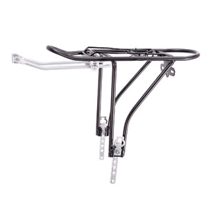 Velobic Bike Rear Carrier Rack Alloy Touring Bike Carrier Black