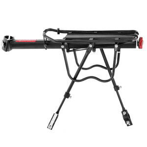 Velobic Aluminium Rear Cargo Rack Bike Bicycle Carrier Luggage Pannier Rack Black