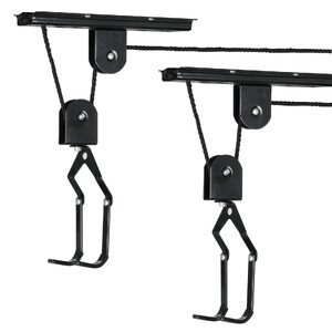 One Pair of Velobici Ceiling Bicycle Hook Rack Suitable for MTB Kayak and Surfboards