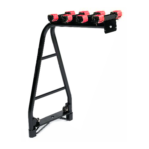Velobici Quick Release Twin Poles A-Frame 4 Bike Road MTB Tow Ball SUV Straight Base Rack