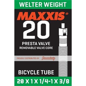 Maxxis Tube Welter Weight 20 X 1 X 1/4-1 X 3/8 Presta Fv Sep 32Mm