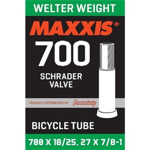 Maxxis Tube Welter Weight 700 X 18/25, 27 X 7/8-1 Schrader Sv 32Mm