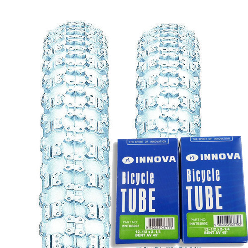 2 X 2 XInnova 12-1/2 X 2 1/4 Bmx Bike Tyre Bicycle Tire Hv-5102 White + SV Tubes