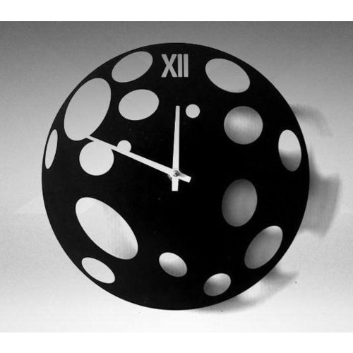 Black Iron Wall Clock 