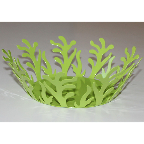 Italian Style Iron Fruit Bowl Plate ---------Light Green Iof-07