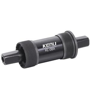 Kenli Cartridge Bottom Bracket - Steel Cup & Tube - Boron Steel Axle - BC 1.37x24T Thread - 68mm Shell - 119mm Axle