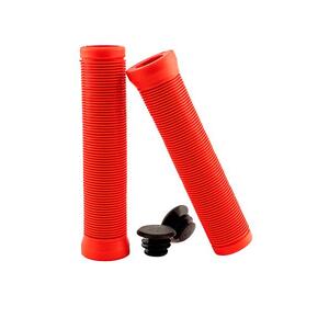 QBP BMX Grips - Ribbed 145mm - Red