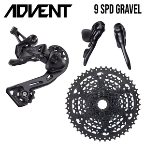 Microshift Groupset Gravel - ADVENT Alloy 1x9 11-42T - Shifter /R.Derailleur / Cassette