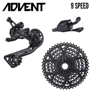 Microshift Groupset MTB - ADVENT 1x9 Speed 11-46T - SL-M9295-R Shifter - RD-M6195M Rear Derailleur - CS-H093 Cassette