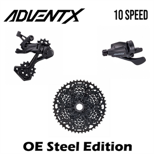 Microshift Groupset MTB - ADVENT X OE - 1x10 Speed 11-48T - Trail Shifter SL-M9505-R / Rear Derailleur RD-M6205GM / Cassette CS-H104 Steel