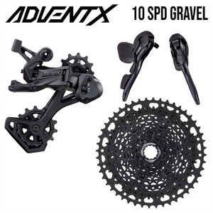 Microshift Groupset Gravel - ADVENT X Alloy - Drop Bar Shifter - 1x10 Speed