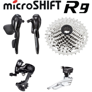 Microshift Kit - R9 Road - 3x9 11-32 Speed / Shifter / R.Derailleur / F.Derailleur / Cassette