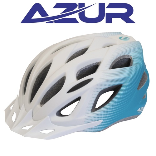 Azur L61 Cycling Helmet Satin White Bubblegum Fade Bike Helmet