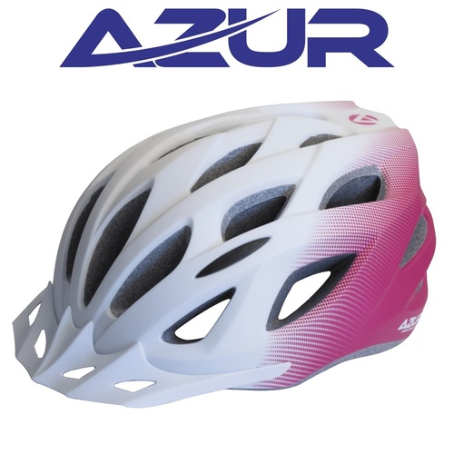 Azur L61 Cycling Helmet Pink/White Fade Bike Helmet