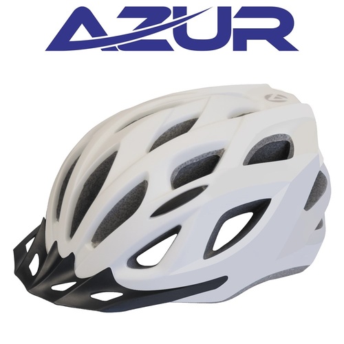 Azur L61 Cycling Helmet Satin White Bike Helmet