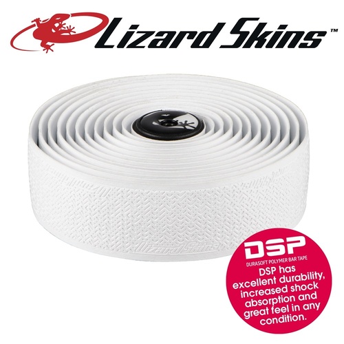 Lizard Skins Dsp Bar Tape 3.2Mm Thick Road Bike Bnib Skins Handlebar Diamond White
