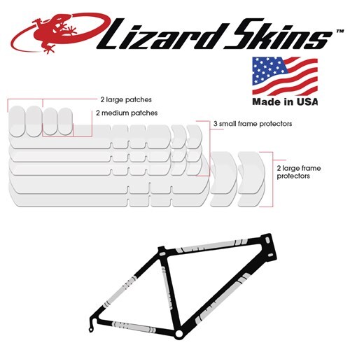 Lizard Skins Frame Protection Kit Set - Clear Matt Adhesive