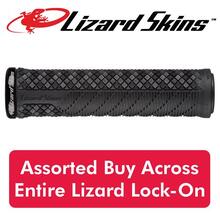 Lizard Skins Charger EVO Lock On Grips - Black With Black Clamps