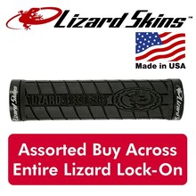 Lizard Skins Logo Lock On Grips - Black