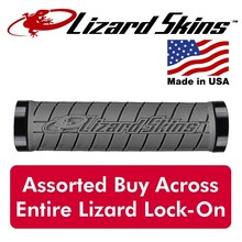 Lizard Skins Logo Lock On Grips - Graphite
