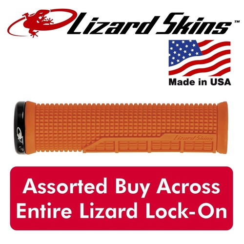Lizard Skins Lock-on Machine Grips- Lock On - Blaze Orange