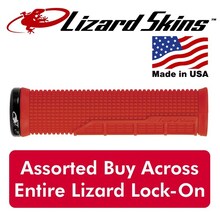 Lizard Skins Machine Lock On Grips - Fire Red