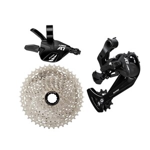 LT Woo MTB A7 Groupset - 1x10 Speed (2x Left Shift & Front Derailleur Optional) - 11-36T Cassette HG - Long Cage Rear Derailleur