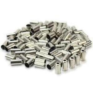 MARS ONE Brass End Caps - 4.5mm - Suits Gear Cable - Cnc Machined - Nickel Plated - 200Pc