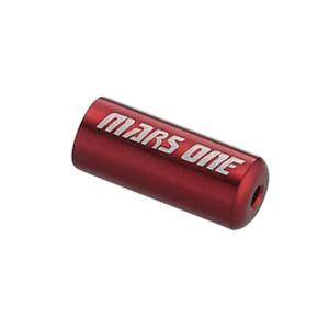 MARS ONE Alloy End Caps - 4mm - Red - 100Pc Bottle