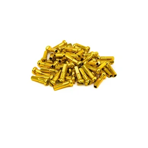 "NEW" - ALUMINUM NIPPLES 14G/16mm - GOLD