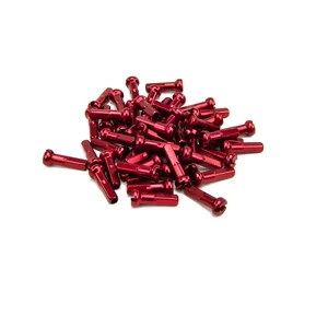 "NEW" - ALUMINUM NIPPLES 14G/16mm - RED