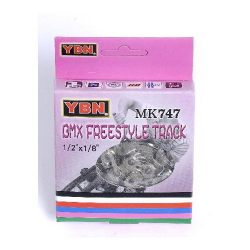 YBNFixie/Track Bmx Bike Ybn Mk747 1/2X1/8 Inch Chain Silver