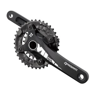 Prowheel MTB Crankset - MPL-501 - 170mm Length - Inc BSA 73mm BB - Non Boost - 2x 38-24T 10s - 24mm Axle - Black