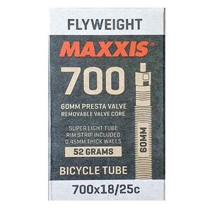 Maxxis Flyweight 700X18/25C 60Mm Presta Valve Road Bike Tube