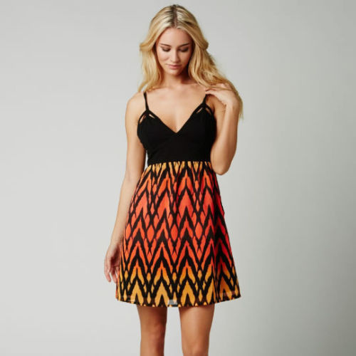 Fox Racing Sheer Desire Womens Dress Atomic Punch Pink Orange 