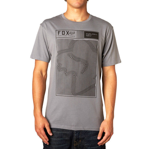 Fox Racing Mens Necro Short Sleeve T-Shirt Grey