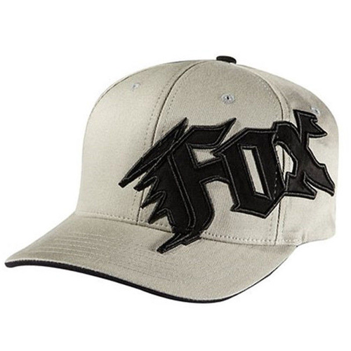 Fox Racing Mens New Generation Flexfit Hat Cap Grey