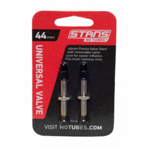 Stan's No Tubes Universal Tubeless Valves 44mm Stems Pair MTB or Road