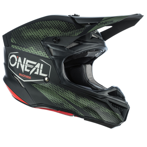 Oneal Mx 2021 5 Series Warhawk Black Green Adult Motocross Dirt Bike Helmet 