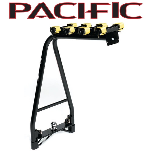 Pacific A-Frame 4 Bike Tow Ball Car Rack Straight Base